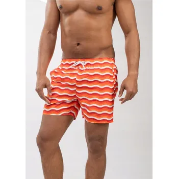 Pánské kraťasy KRAŤASY PÁNSKÉ ŠORTKY na KOUPÁNÍ Oranžové MyStars VLNY S