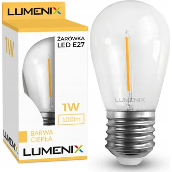 Žárovka LED žárovka Lumenix E27 1 W teplá bílá