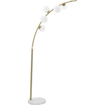 Stojací lampa Mauro Ferretti Stojací lampa GLAMY ARC 6 LUCI 130x45x220-246-cm