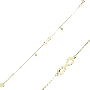 Náramek Lillian Vassago Zlatý náramek se symbolem nekonečna LLV46-GB039