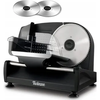 Kráječ na chleba Twinzee Kráječ na uzeniny, chleba a sýry Nerezová Ocel, 2 ostří, nastavení tloušťky 0-15 mm