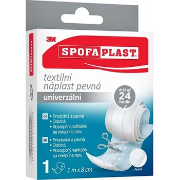 Náplast Spofaplast 264 Pevná textilní náplast 8 cm x 1 m, 1ks