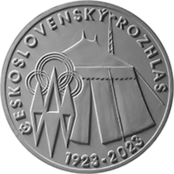 Česká republika. 200 Kč 2023. Zahájení pravidelného vysílání Československého rozhlasu. Špičková kvalita.