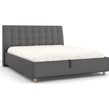 Postel Čalouněná postel Nashville Frame Standard, Wooden Oak, Paris Steel, 160x200 cm