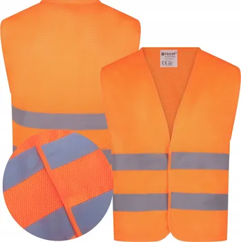 reflexní vesta VÝSTRAŽNÁ VESTA SÍŤOVANÁ REFLEXNÍ LETNÍ PROOF ORANŽOVÁ 3XL