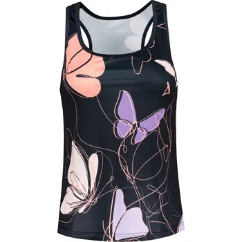 Dámské funkční tílko premium ALTISPORT VOJ/ALW086TIL01 ČERNÁ/FIALOVÁ XS