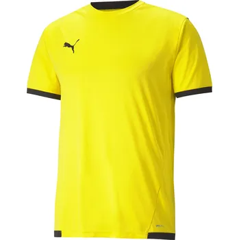 Pánská móda Pánský fotbalový dres PUMA TEAMLIGA JERSEY 704917_07 CYBER YELLOW/PUMA BLACK M