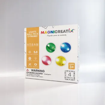 ostatní stavebnice Stavebnice SVÍTÍCÍ KULIČKY pro kulodrom TORU 4 ks MAGNICREATIX
