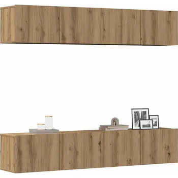 Obývací stěna vidaXL TV skříňky 4 ks 80 x 30 x 30 cm dřevotříska [3079270] Barva: dub artisan
