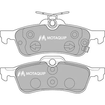 Brzdová destička Sada brzdových destiček, vždy 4 kusy v sadě MOTAQUIP LVXL1322