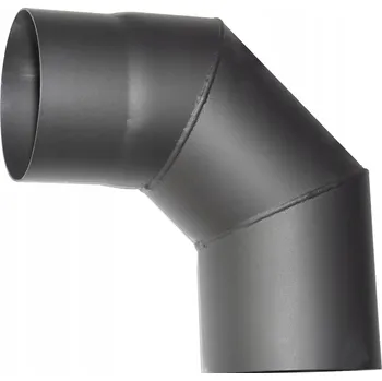 Kouřovod Koleno HS 090/120/1,5 mm, kouřovod, kouřové kominové koleno pro spojování trubek d