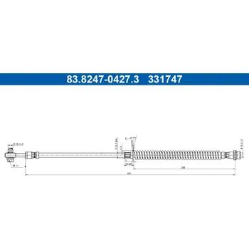 Brzdová hadice Brzdová hadice ATE 83.8247-0427.3