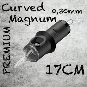 Tetovací jehla 17CM PREMIUM CARTRIDGE 0,30MM CURVED MAGNUM 1KS N3