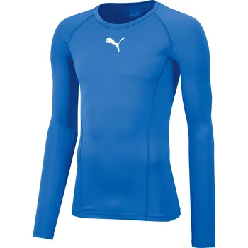 Pánské funkční triko PUMA LIGA BASELAYER TEE LS 655920_02 ELECTRIC BLUE LEMONADE XL