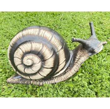 Zahradní dekorace Keramický šnek největší poškozeno