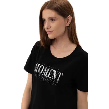 Dámské triko s krátkým rukávem VOLCANO-MOMENTS-700-BLACK Černá L