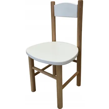 DĚTSKÁ DŘEVĚNÁ ŽIDLIČKA BÍLÁ - ŽIDLE DO POKOJE PRO DĚTI