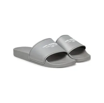 Dámské pantofle Nazouváky KARL LAGERFELD KL70008A Šedá 45