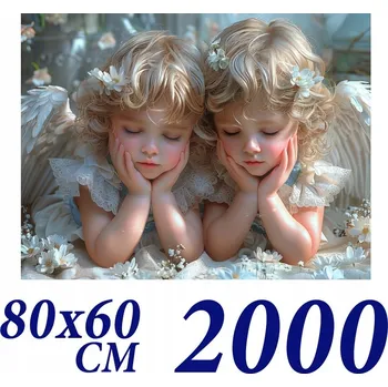 Obraz Puzzle Anděl č. 3 2000 dílků 80x60cm Svaté Přijímání , Anděl strážný , Náboženské