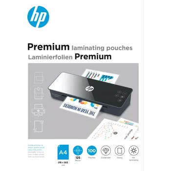 Laminovací fólie Laminovací fólie HP Premium A4 125 Micron, 100 ks