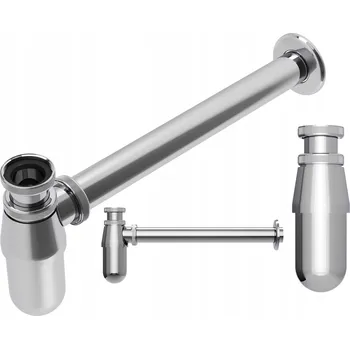 Sifon SYFON 1 UMYWALKOVÝ MOSAZNÝ UMYVADLO CHROM KULATÝ