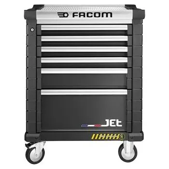 Dílenský regál Facom JET.6NM3AS Mobilní skříňka, 6 šuplíků, černá