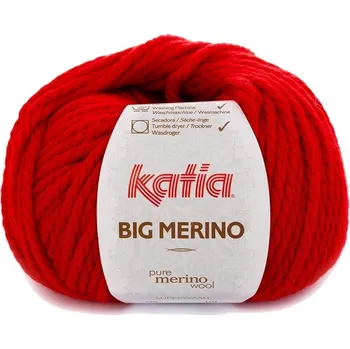 Příze Katia Big Merino 4 Red Pletací příze