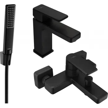 Vodovodní baterie Mexen Mino R72 vanová sada, černá - 72403R72-70 Bateriové soupravy