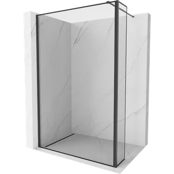 Mexen Kioto sprchová stěna Walk-in 130 x 40 cm, černý rám, černá - 800-130-212-70-70-040 Sprchové stěny