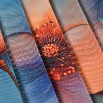 Plisovaná šatovka / látka na šaty lesklá průhledné květiny Welly