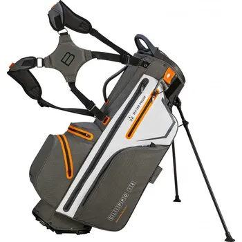 Golfový bag Bennington Clippo Waterproof Cliplock stand bag, šedo/bílo/oranžový