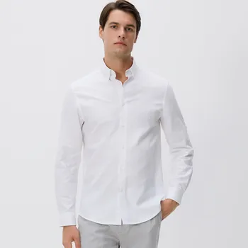 Pánská košile Reserved - Košile regular fit s vysokým podílem bavlny - bílá - 7930H-00X - 7930H-00X-3XL