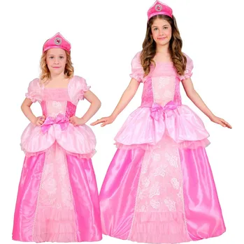 Karnevalový kostým Dívčí kostým princezna, tmavě růžový - Pro věk 8-10 let
