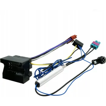 Autorádio ISO redukce pro rádio VW Škoda Audi + 2x Fakra separátor