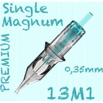 Tetovací jehla 13M1 PREMIUM CARTRIDGE 0,35MM SINGLE MAGNUM 1KS N5