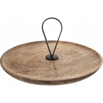 Podnos DŘEVĚNÝ talíř na koláče a dezerty, dezerty, předkrmy, 30,5 cm