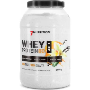 Protein Protein 7Nutrition WPC proteinový prášek s vanilkovou příchutí 2000 g