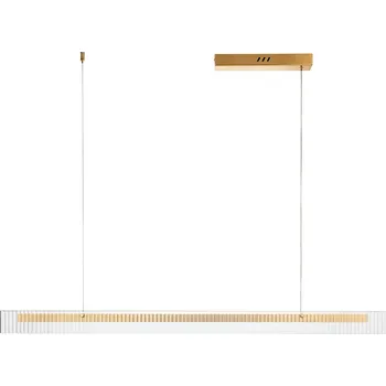Moderní závěsné svítidlo LONGIN-120 LED zlaté 120 cm nad jídelní stůl Step into Design
