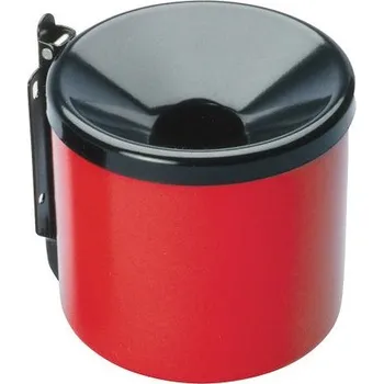 Venkovní odpadkový koš HTI Popelník nástěnný průměr 90mm červ./černý MC-6530