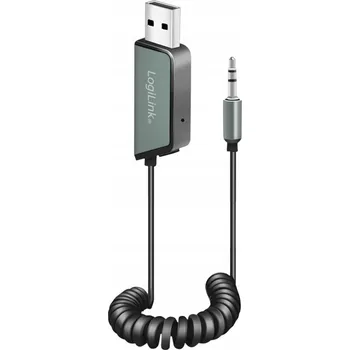 Bluetooth adaptér Logilink Bluetooth 5.3 adaptér – audio přijímač do auta, AUX kabel, USB