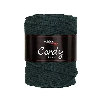 Vlna-hep Cordy šňůry 5mm - 8157 tmavá zelená