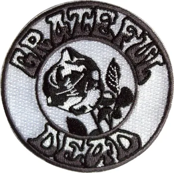 Kšiltovka Grateful Dead Black & White Rose Nažehlovačka