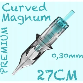 Tetovací jehla 27CM PREMIUM CARTRIDGE 0,30MM CURVED MAGNUM 1KS N5