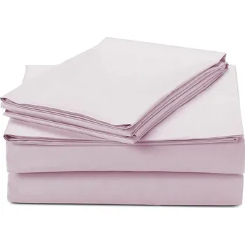 Prostěradlo PROSTĚRADLO BEZ GUMY BAVLNĚNÝ SATÉN 180X200CM RŮŽOVÉ