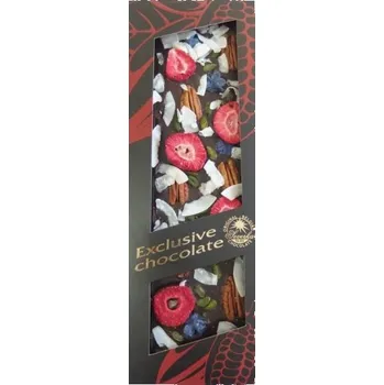 Čokoláda čokoláda T-severka exclusive hořká pekan, pistácie, jahody, kokos 130g