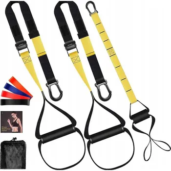 Upínací popruh INTEY Sada závěsných popruhů TRX + Popruhy na cvičení