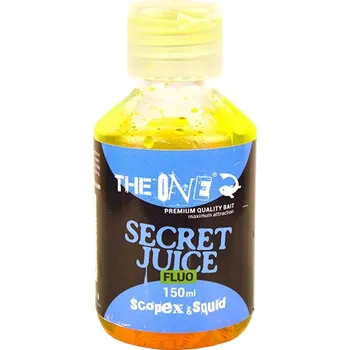 Návnadové aroma THE ONE - Secret Juice 150 ml Fluo Scopex Squid