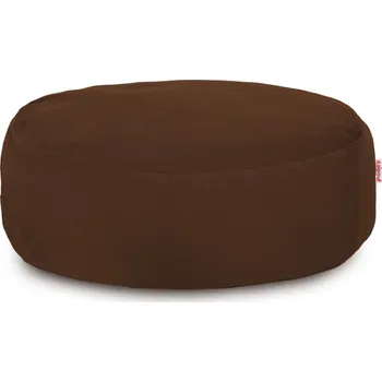 Taburet Plyšová podnožka hnědá