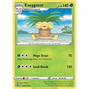 Sběratelská karetní hra Pokémon TCG Exeggutor 002/172 - Reverse Holo