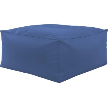 Taburet Taburetka modrá kostka ekokůže